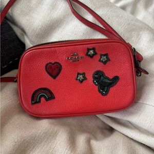 Coach Crossbody embroidery fun crossbody wallet handbag